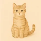 Illustrated flashcard — cat