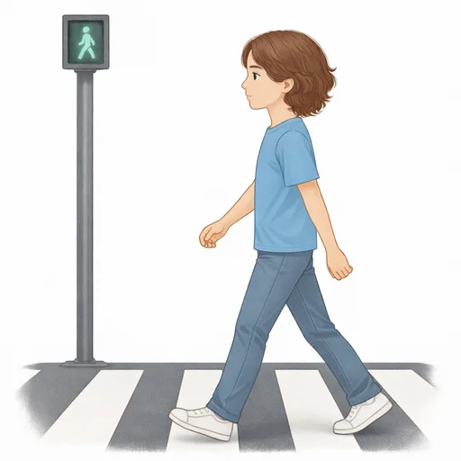 Illustrated flashcard — Go