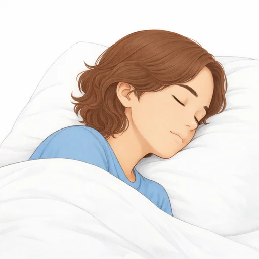 Illustrated flashcard — Sleep