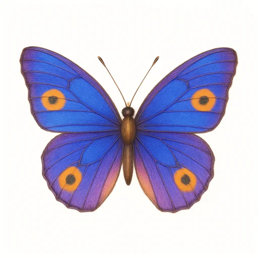 Illustrated flashcard — Butterfly