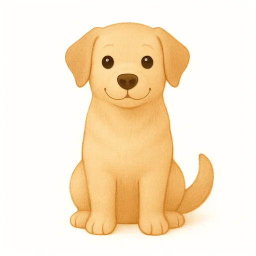 Illustrated flashcard — Dog