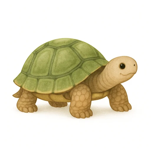Illustrated flashcard — Turtle