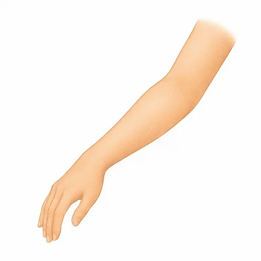 Illustrated flashcard — Arm