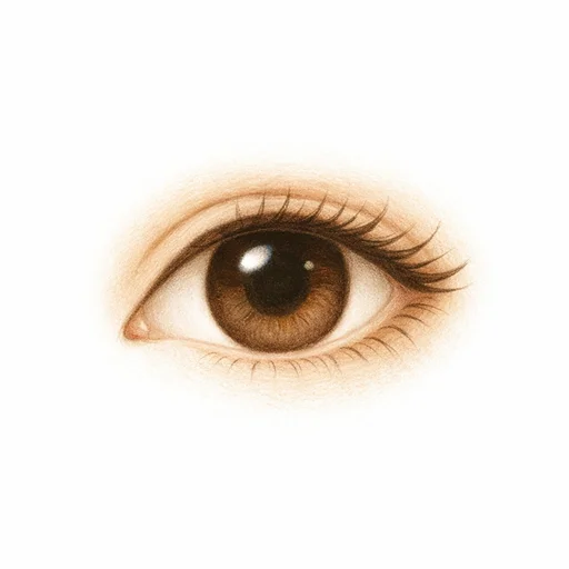 Illustrated flashcard — Eye