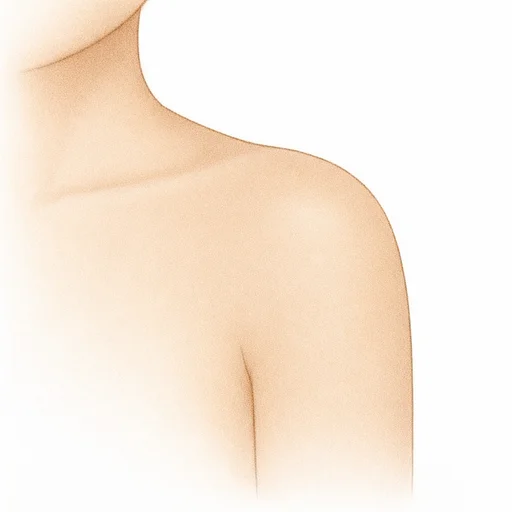 Illustrated flashcard — Shoulder