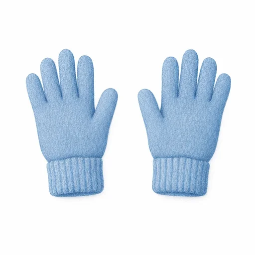 Illustrated flashcard — Gloves