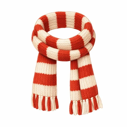 Illustrated flashcard — Scarf