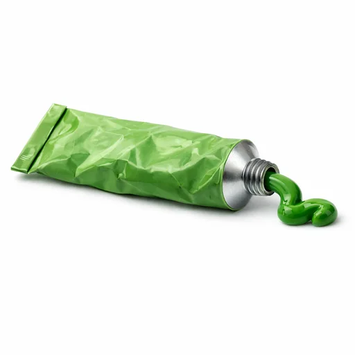 Illustrated flashcard — Green