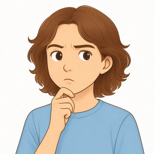 Flashcard showing a confused face — from the Emotions category