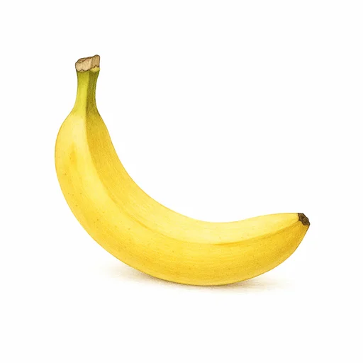 Illustrated flashcard — Banana