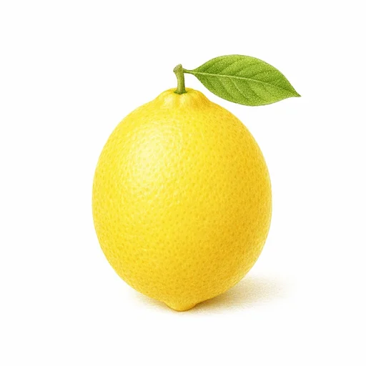 Illustrated flashcard — Lemon