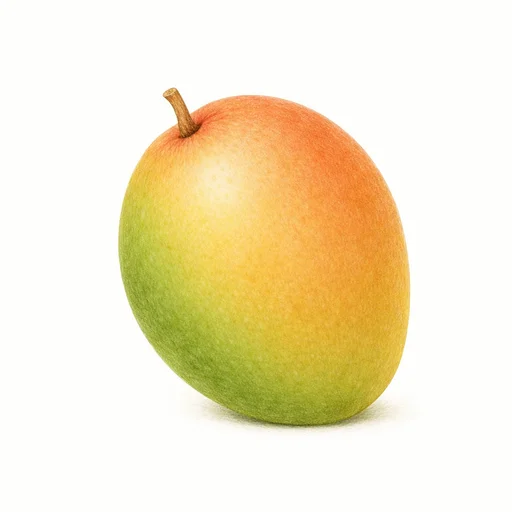 Illustrated flashcard — Mango