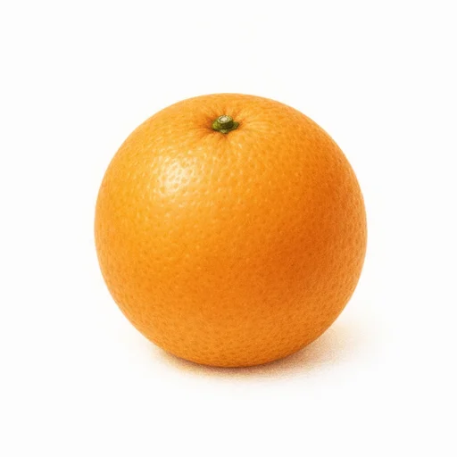 Illustrated flashcard — Orange