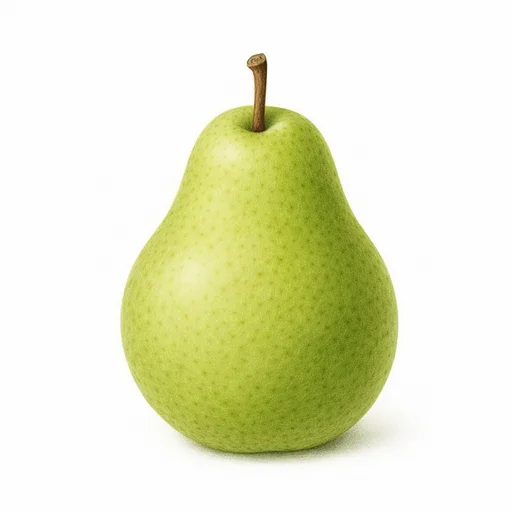 Illustrated flashcard — Pear