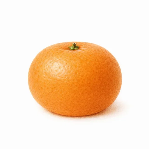 Illustrated flashcard — Tangerine