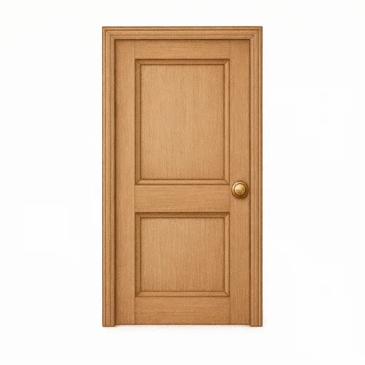 Illustrated flashcard — Door