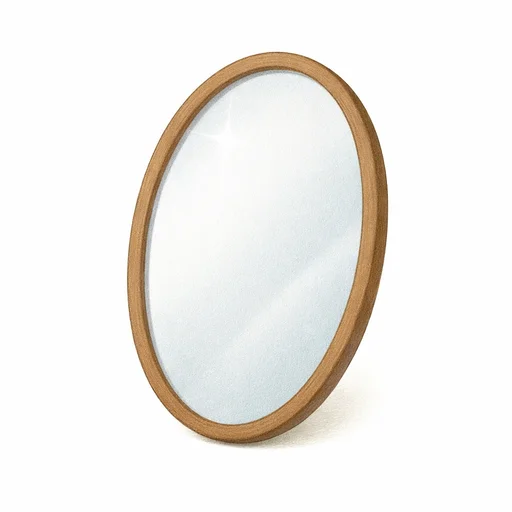 Illustrated flashcard — Mirror