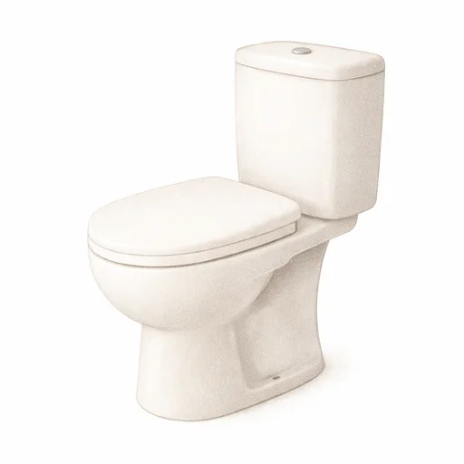 Illustrated flashcard — Toilet