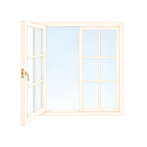 Illustrated flashcard — Window