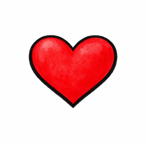 Illustrated flashcard — Heart