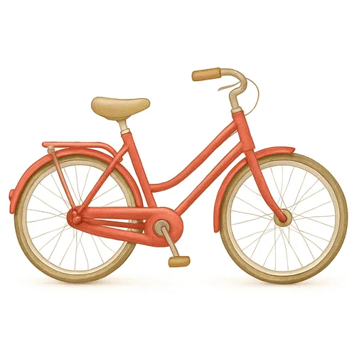 Illustrated flashcard — Bicycle