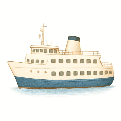 Illustrated flashcard — Ship