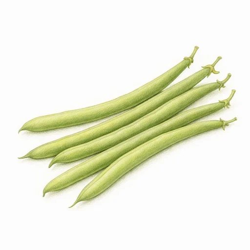 Illustrated flashcard — Beans