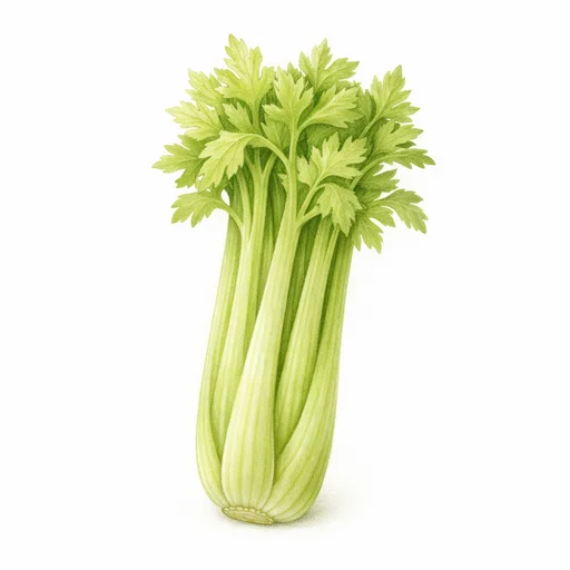 Illustrated flashcard — Celery