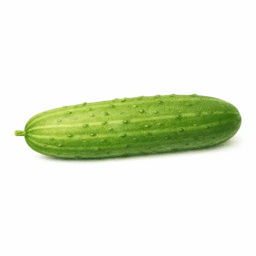 Illustrated flashcard — Cucumber