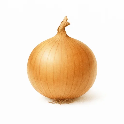 Illustrated flashcard — Onion