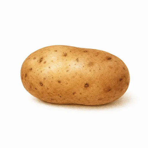 Illustrated flashcard — Potato