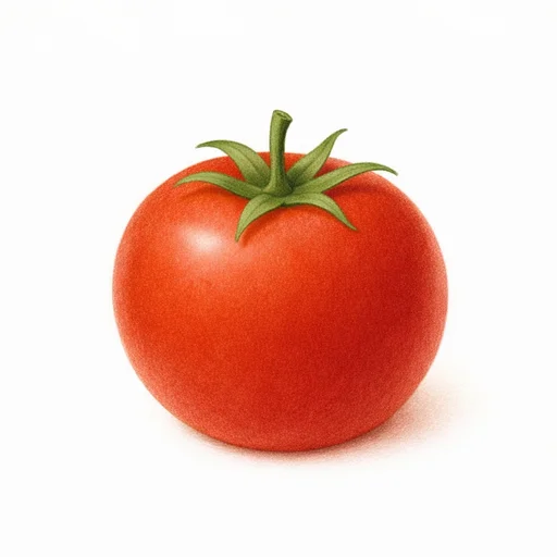 Illustrated flashcard — Tomato