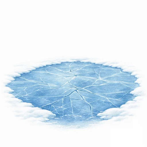 Illustrated flashcard — Ice