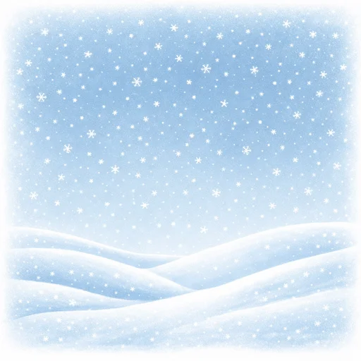 Illustrated flashcard — Snowy
